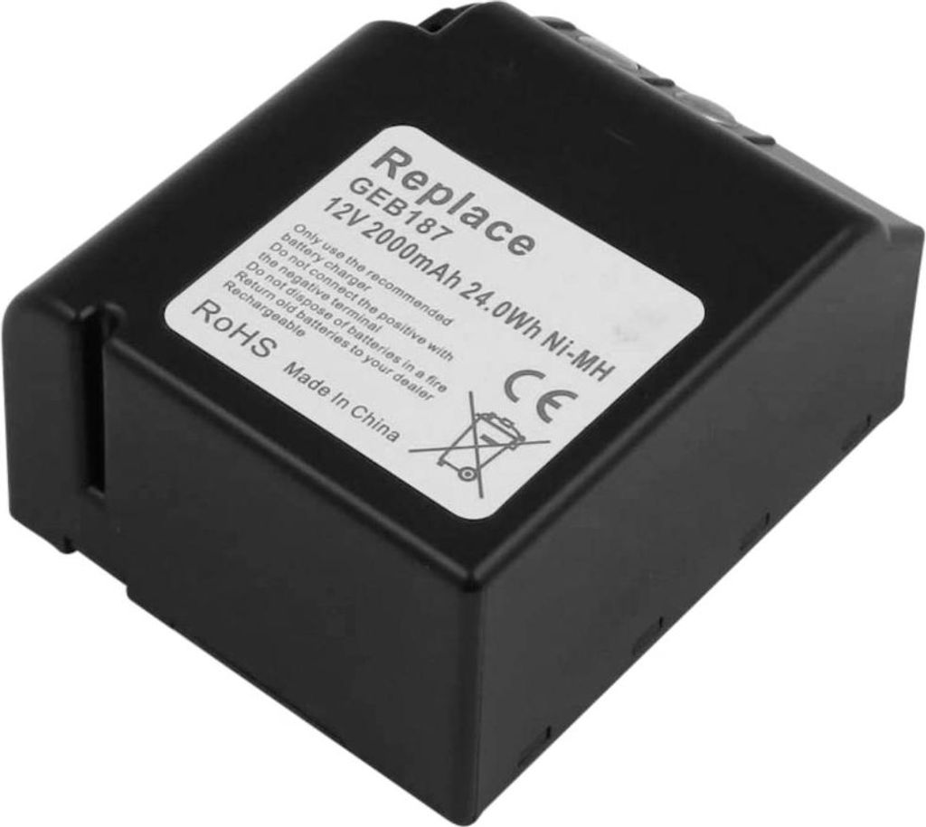 Avizar, Leica GEB187 Station Total Akku 12 V 2000 mAh NiMH, Schwarz