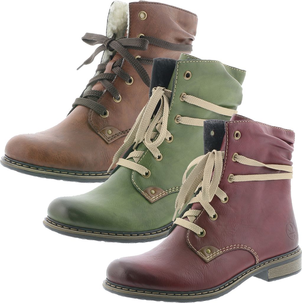 Rieker 71229 Damen Stiefeletten Ankle Boots Warmfutter , Größe:39 EU, Farbe:Braun