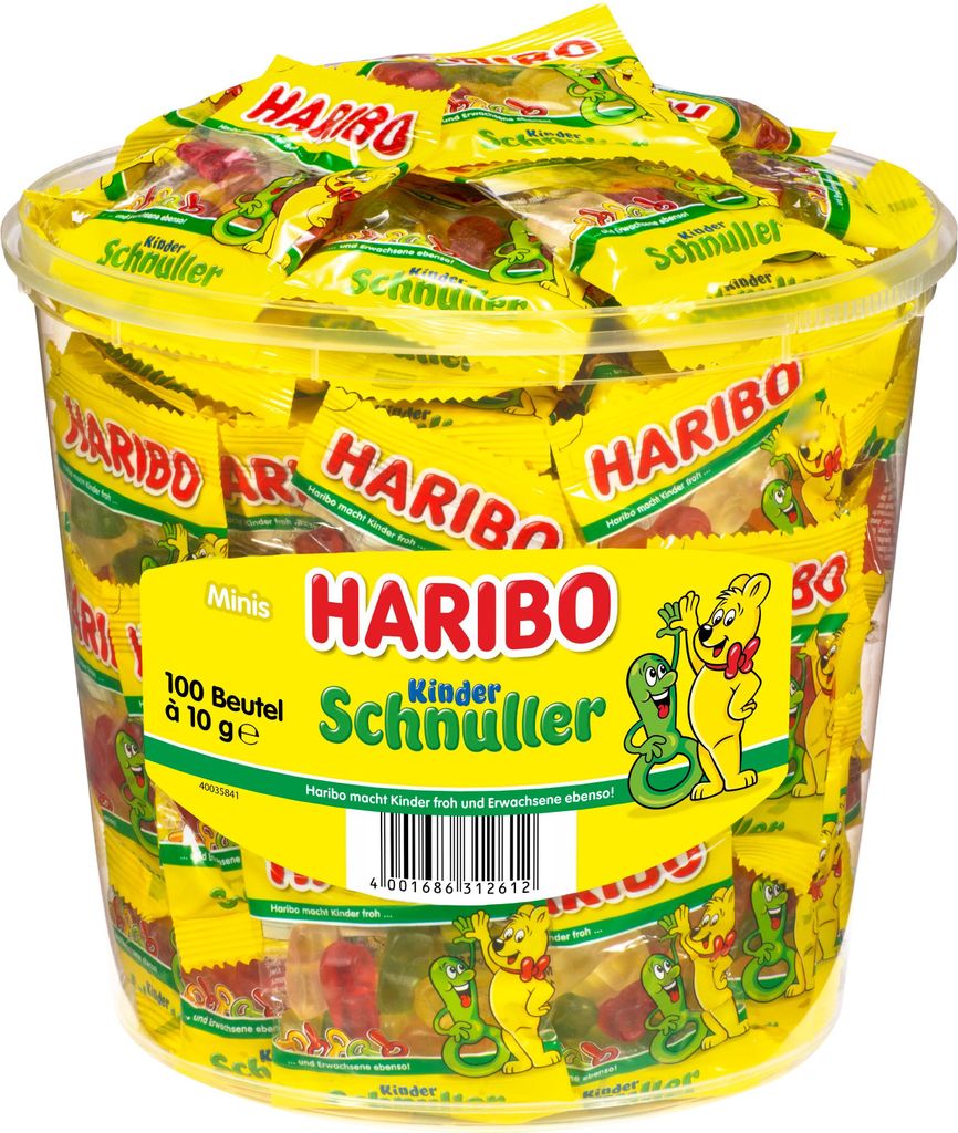 Haribo Kinder Schnuller Minis Fruchtgummi im Minibeutel Produktbild