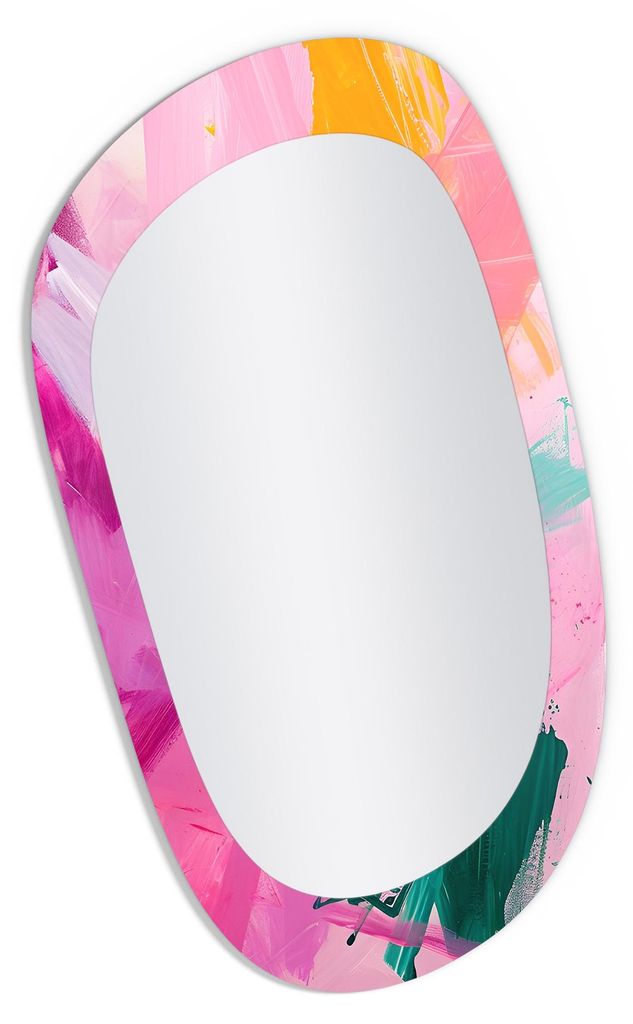 DEQORI Wandspiegel Organisch 53,9x89,6 cm 'Acryl-Ekstase' Spiegel Badspiegel Bad