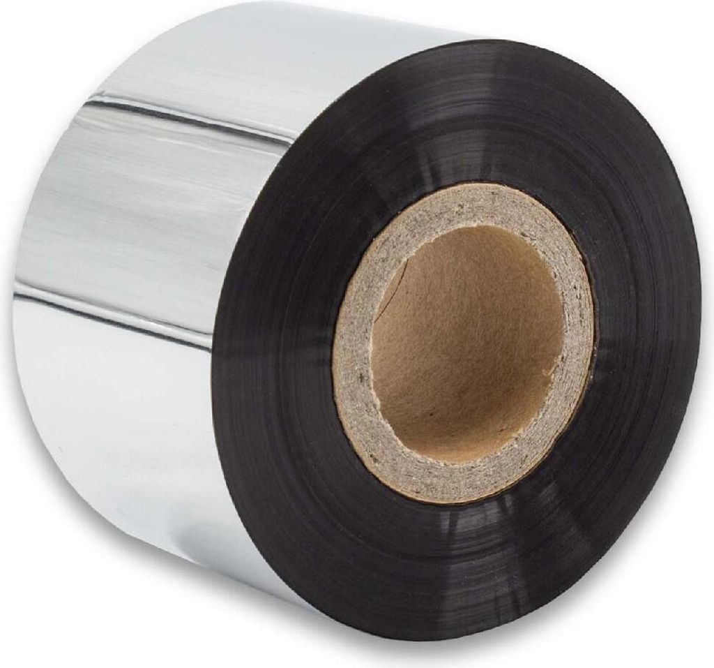 vhbw Thermotransfer-Band kompatibel mit Valentin Desco 106 Drucker Etikettendrucker, Wischfest, 40 mm x 300 m, Wachs-Plus Schwarz
