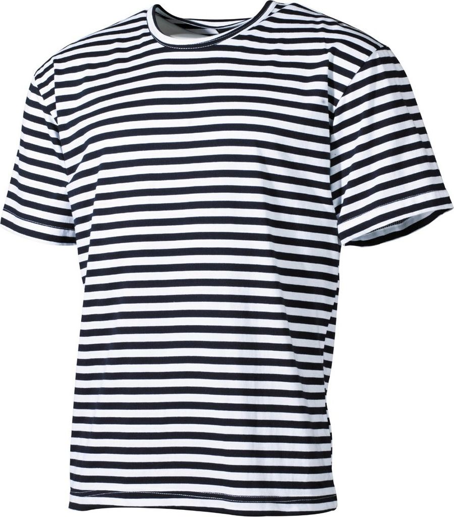 MFH Russ. Marine T-Shirt, halbarm, weiß-blau Produktbild 