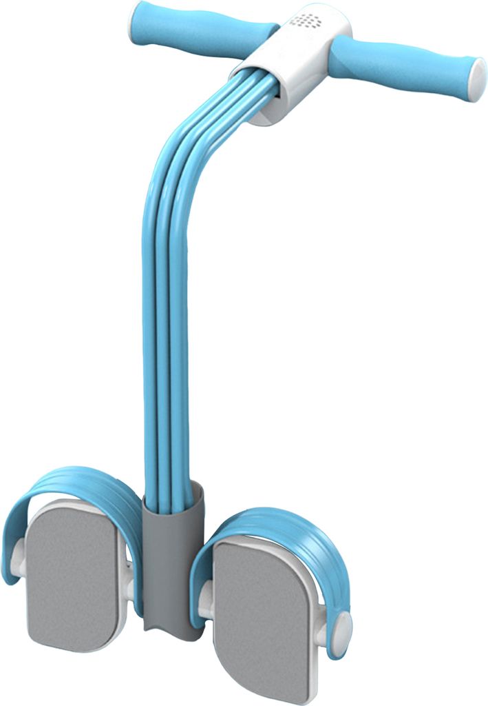 Pedal-Widerstandsband mit digitalem Zähler, Multifunktions-Spannseil, 6-Rohr-Elastik-Yoga-Pedal-Puller, Körper-Stretching-Trainer, Heim-Fitnessst...