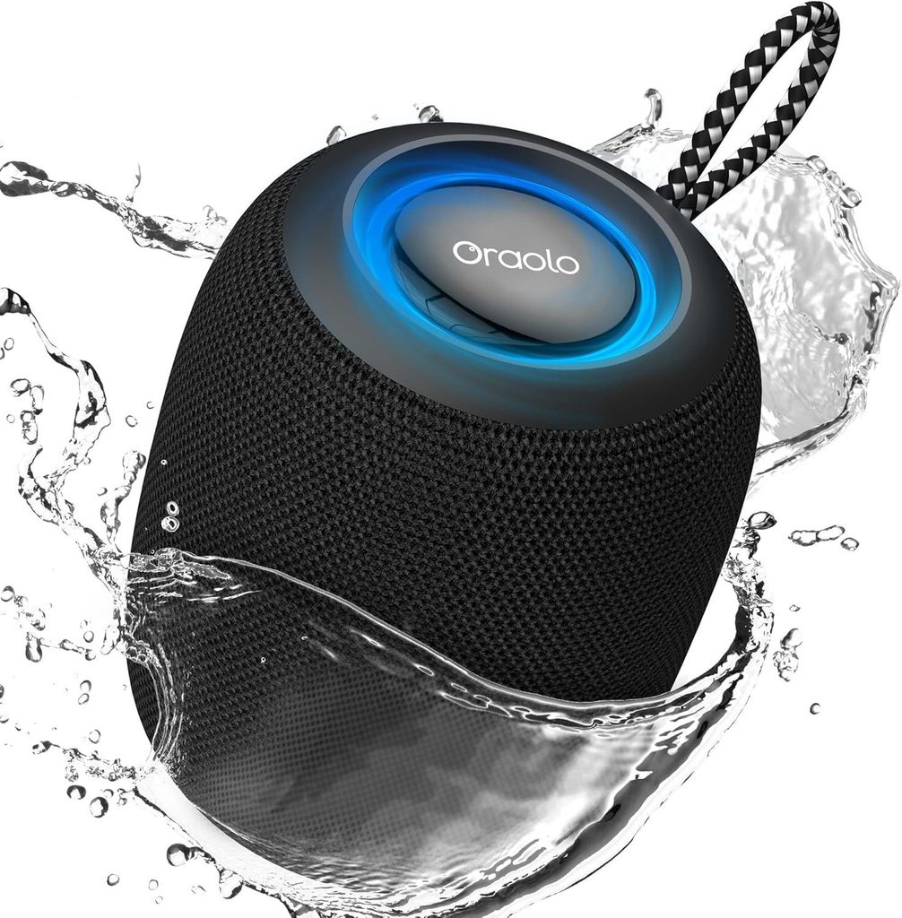 Tragbarer Lautsprecher,15W Speaker, Leistungsstark Wasserdicht IPX7 Bluetooth 5.3, Extra aktiver Bass,Freisprecheinrichtung für Zuhause Outdoor Du...