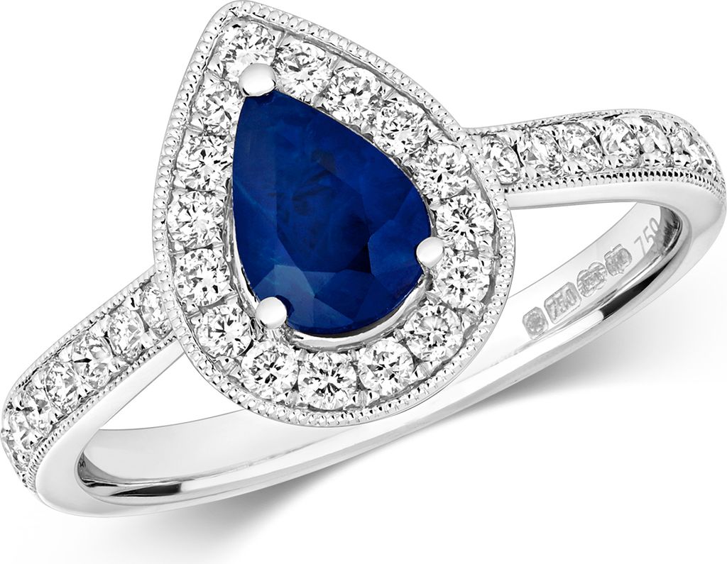 Edler 18 Karat (750) Weißgold Cluster Damen - Diamant Ring Produktbild 