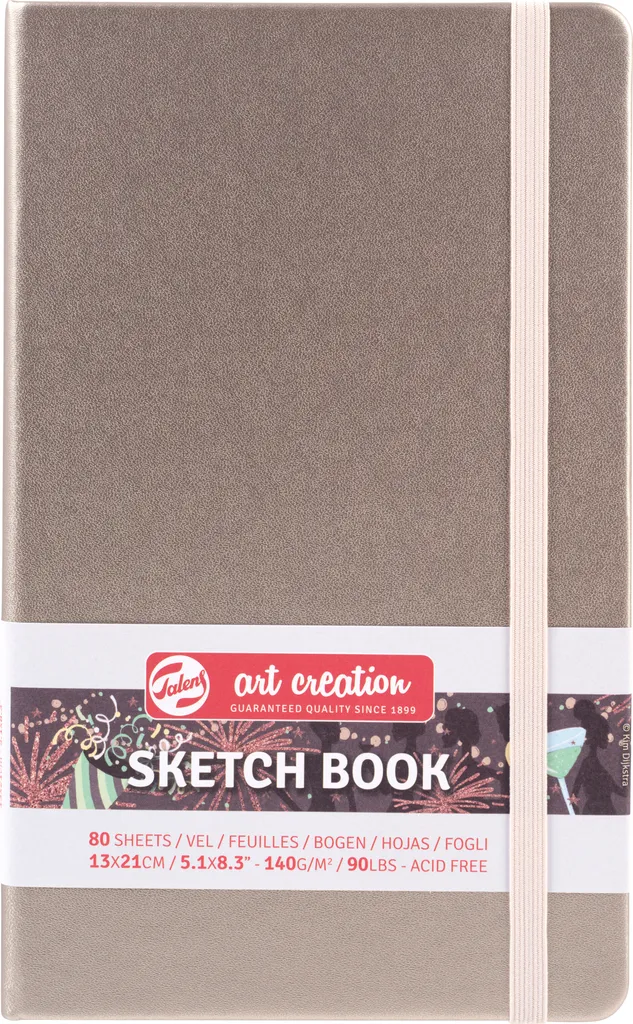 Talens Art Creation Sketchbook 13x21 Pink Champagne 140g - 80 Fogli