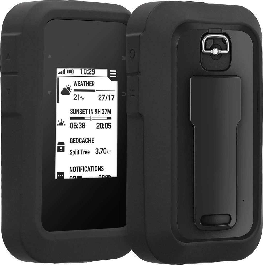 kwmobile Hülle kompatibel mit Garmin eTrex SE - Schutzhülle für GPS Handgerät in Schwarz