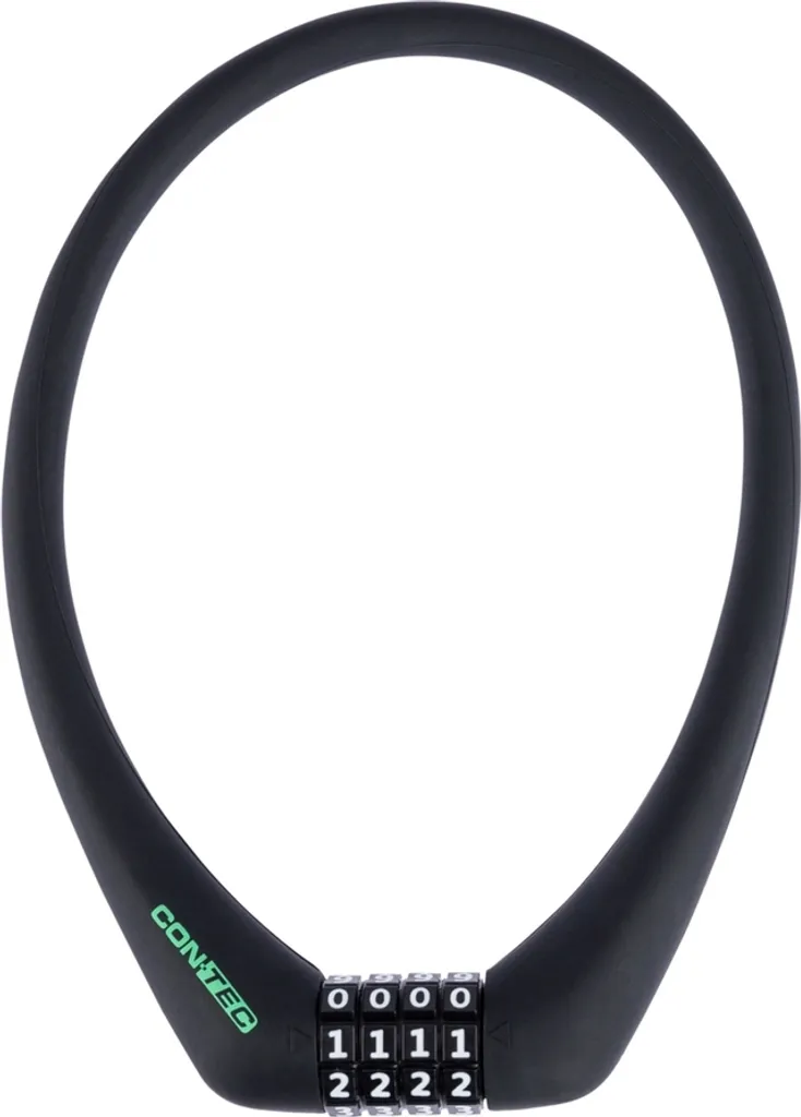 Antivol robuste Contec Sloc 12mm résistant et flexible de couleur noire