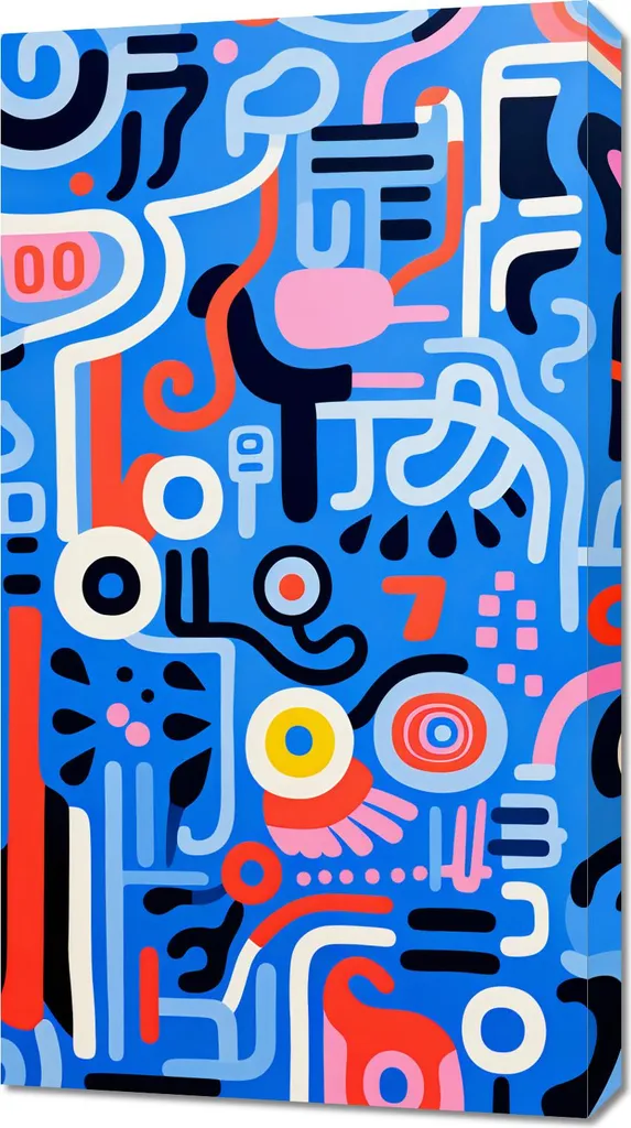 Quadro Eco Ritmico 50x90 | Arte per il Benessere Domestico Tela Eco