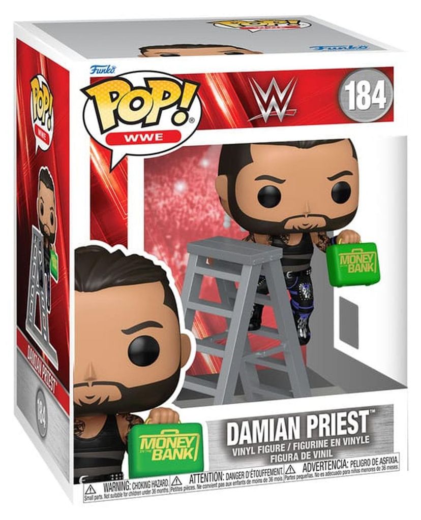 Statuetta Funko POP WWE 184 Damian Priest MITB Immagine del prodotto 