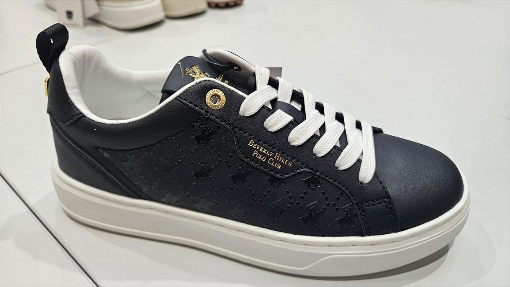 Beverly Hills Polo Kelle Sneaker Schwarz in Gr. 40