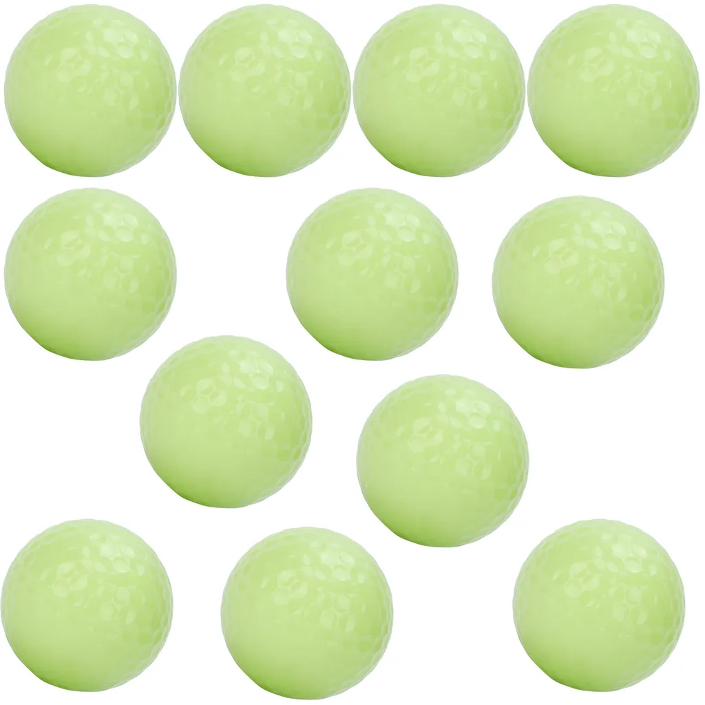 Balles de Golf pour la Nuit Phosphorescentes - Pack de 12 pour Sport