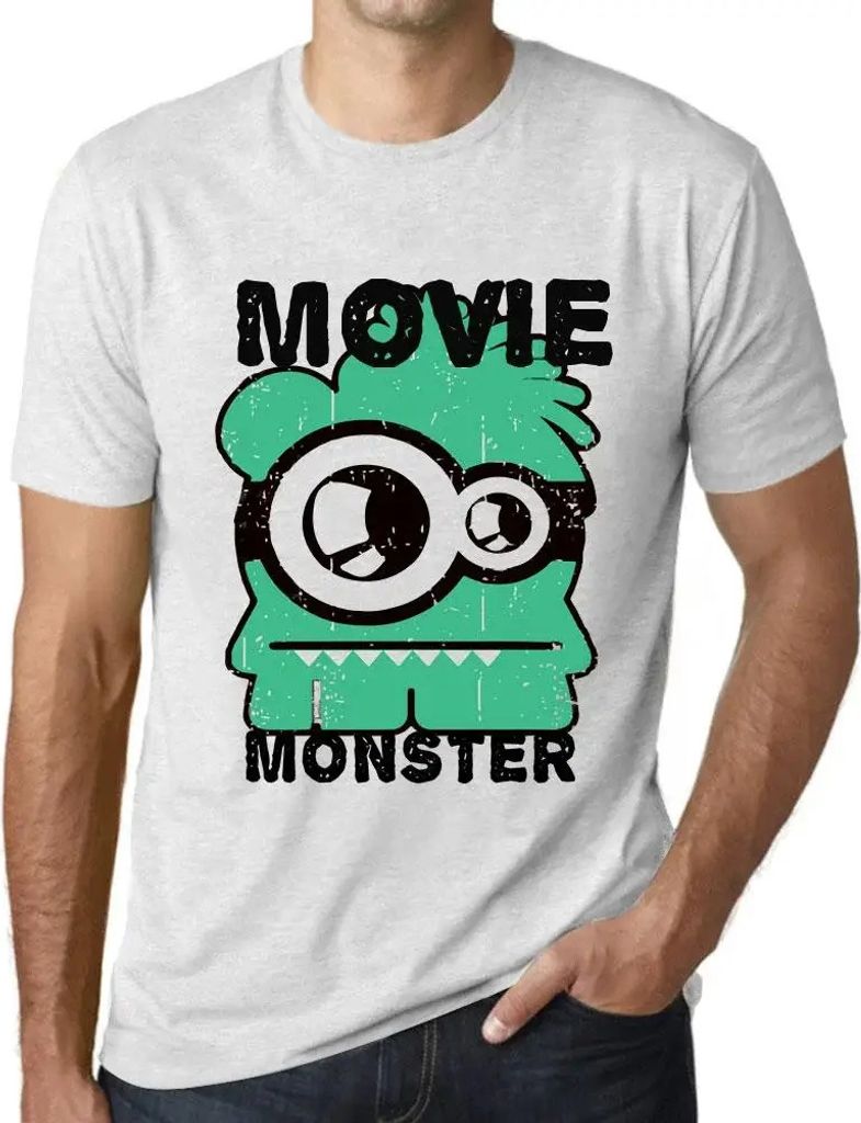 Herren Grafik T-Shirt Film-Monster – Movie Monster – Öko-Verantwortlich Vintage Jahrgang Kurzarm Lustige Druck Geburtstag Geschenk Mann