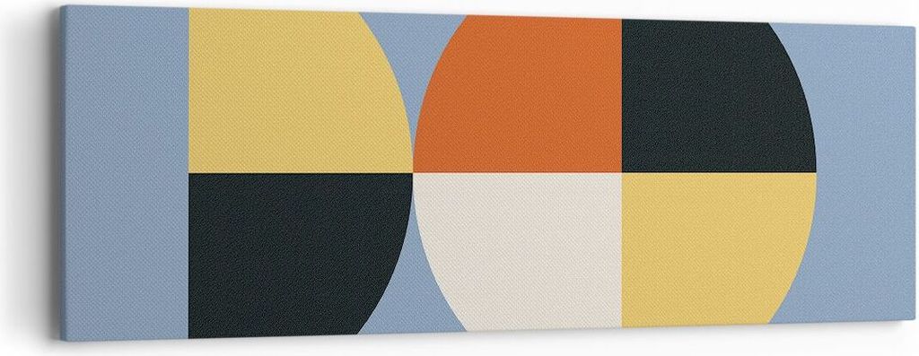 Bild auf Leinwand - Leinwandbild - Einteilig - Stück Geometrisch Rad - 90x30cm - Wand Bild - Wanddeko - Wandbilder - Leinwanddruck - Bilder - Wand...