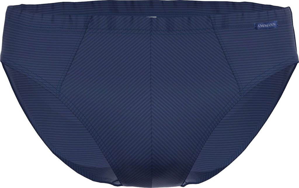 AMMANN Herren Slip - Mini Slip Baumwolle & More, Ton-in-Ton Streifen, Baumwollmischung Dunkelblau 2XL