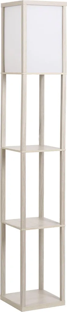 Gagnez de l'Espace avec ce Lampadaire Étagère de Coin Luminaire Bois 160cm