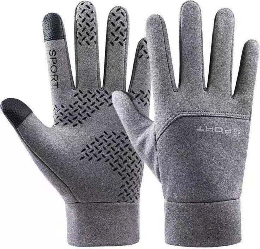 Winter Sporthandschuhe IB-39171 - Grau - Uni für Sport & Alltag KP39171