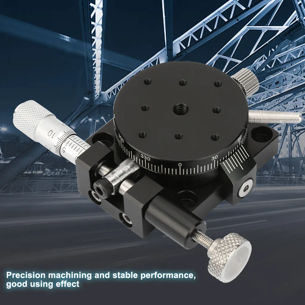 Plate-forme rotative manuelle pour alignement laser et mesure d'angle