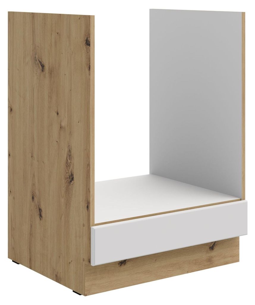 Herd Unterschrank 60 cm Stilo Weiss Eiche Artisan Produktbild 
