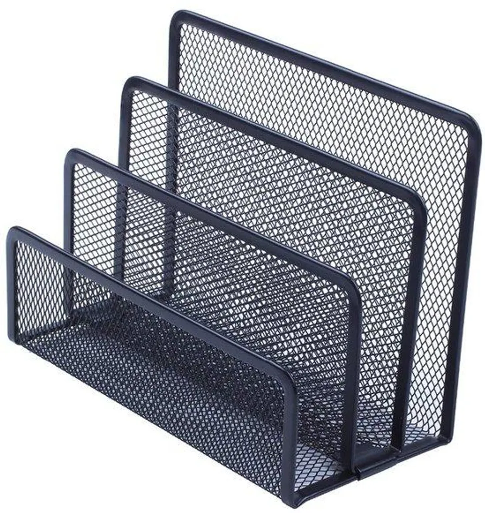 Trieur de courrier et rangement de bureau en maille métallique design