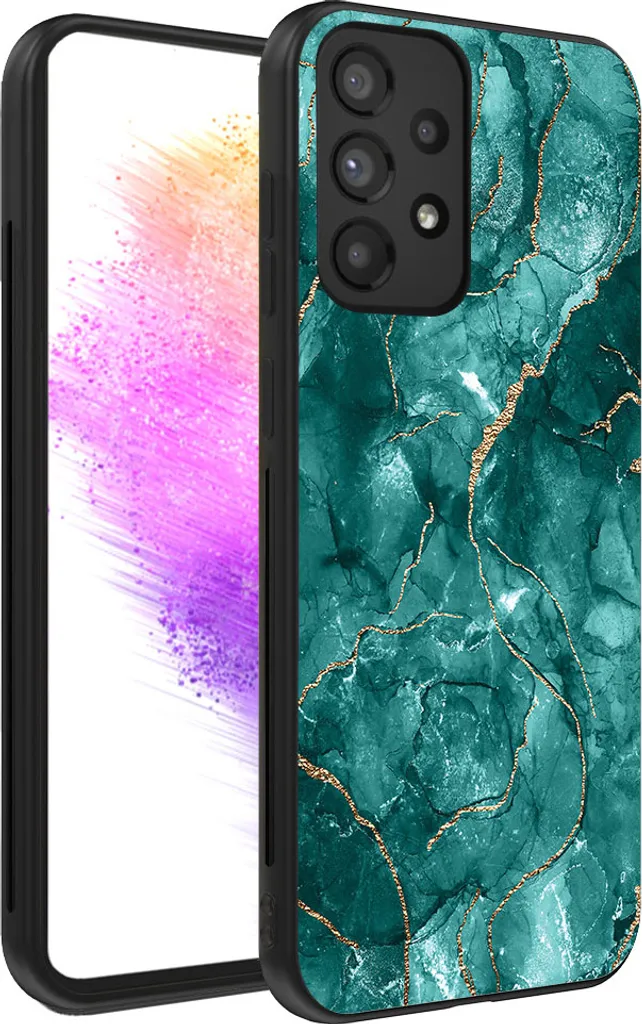 Cover Marmo Verde Oro Samsung Galaxy A73 5G | Style & Protection Smartphonica
