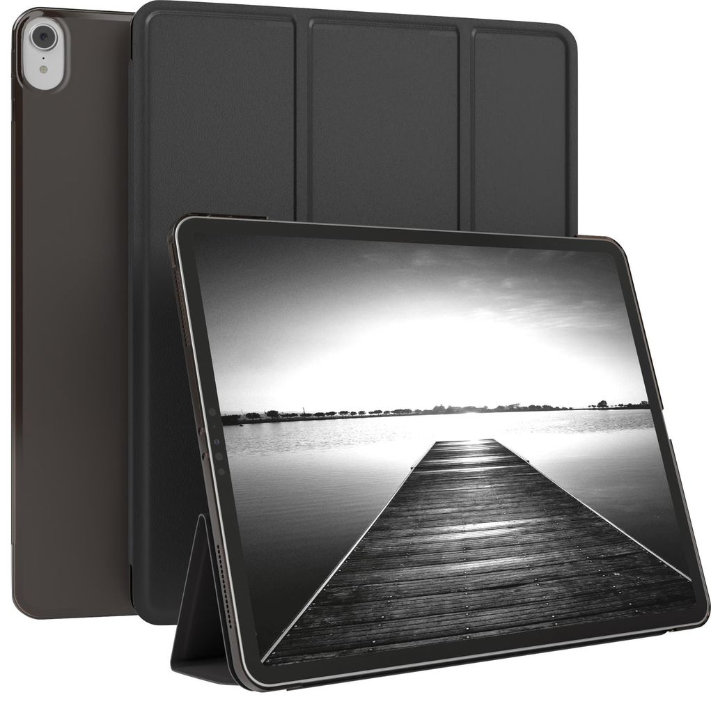 EAZY CASE Smartcase für Apple iPad Pro 12,9" (2018) Tabletcase Bookcover Smart Flipcase magnetisch Schwarz