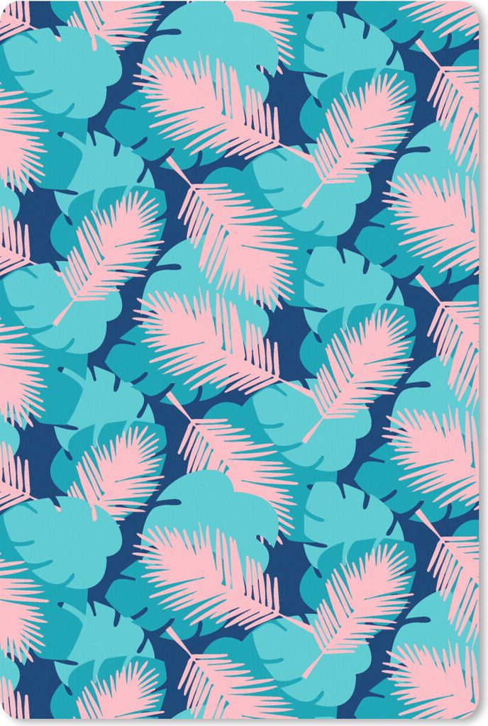 MuchoWow Mauspad Mousepad Muster - Dschungel - Blatt 40x60 cm - Mousepads - Maus Mat - Pad - Mausunterlage - Schreibtisch Accesoire