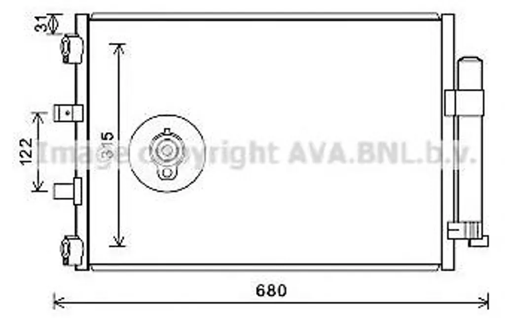 Condenseur Clim Ford 1731-2537 Haute Résistance et Montage Facile