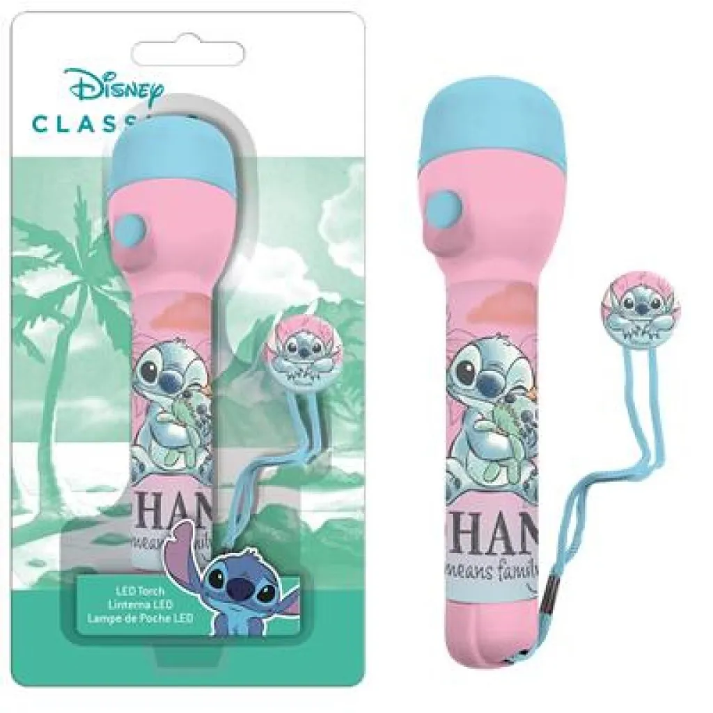 Torcia Grande Stitch Disney LED - Luce Notturna per Sogni Tranquilli