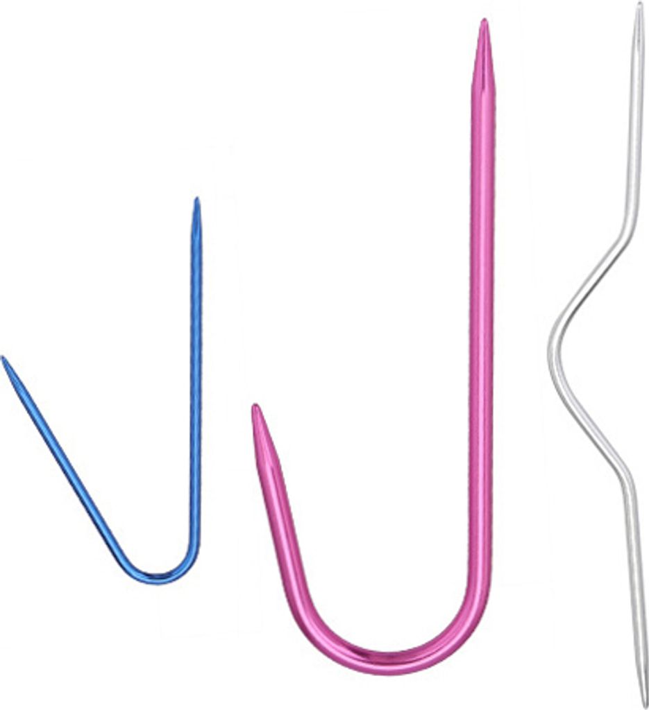 INF Nadelspiel für Zopfmuster, Stricknadeln, 3 Stück