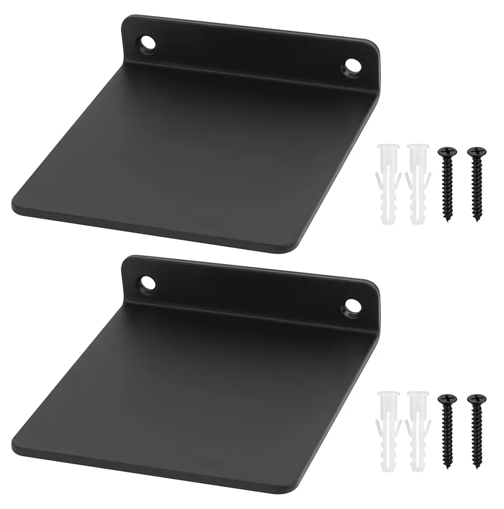 Étagère murale noire pour chambre d'enfant et cuisine - Rangement 11x10 cm
