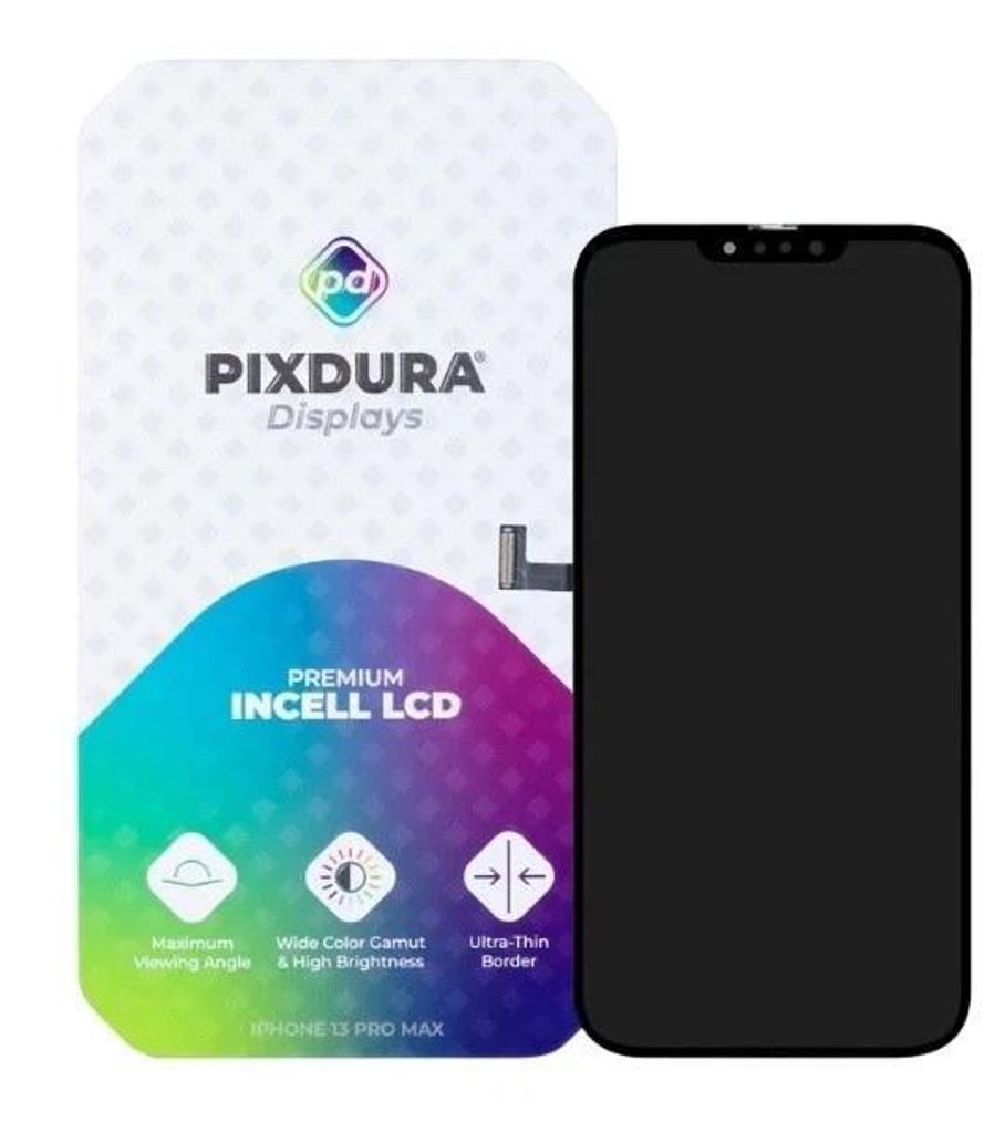 Display für iPhone 13 Pro Max – Incell Premium Display + Rahmenkleber PIXDURA - Bildschirm LCD