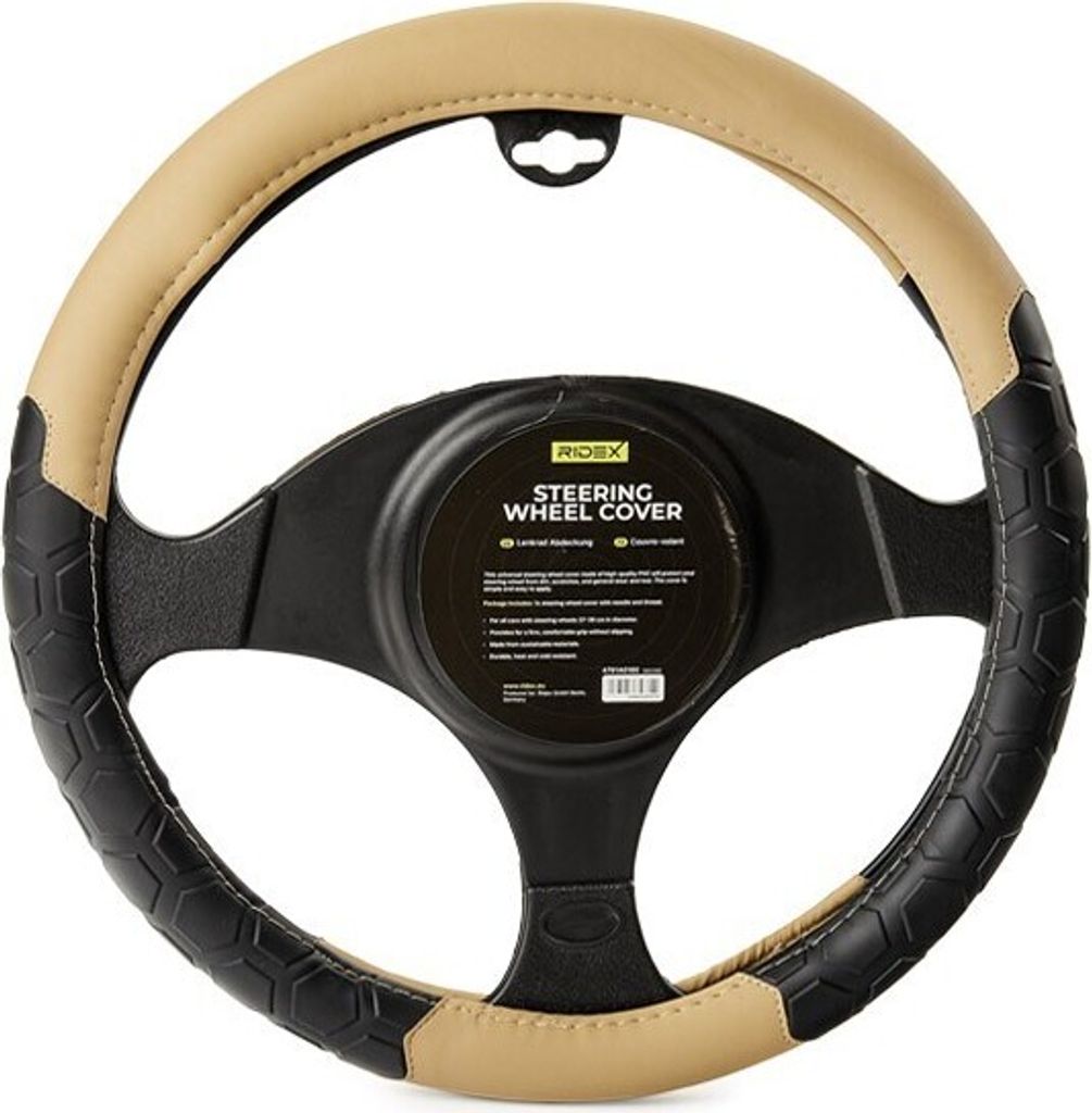 RIDEX 4791A0160 Lenkradbezug Polyurethan Ø37-39cm Beige Produktbild 