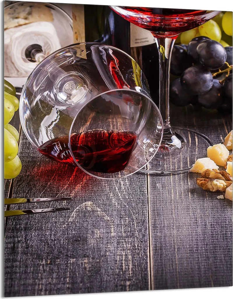 Piastra Vetro Tagliere 40x52 Coprifornelli Ceramica Legno di Vino