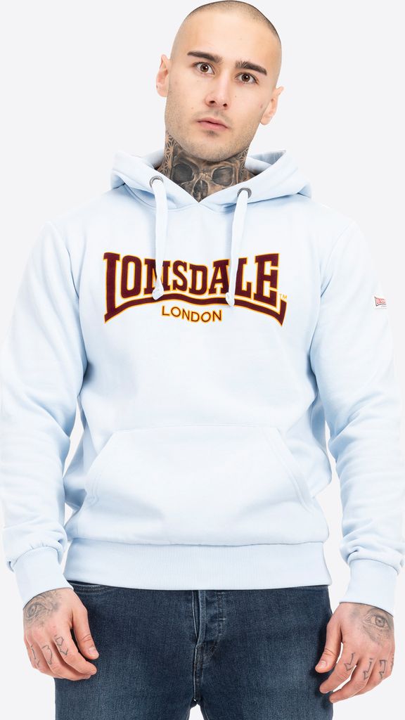 Herren Kapuzensweatshirt schmale Passform HOODED CLASSIC LL002 Soft Sky XL Lonsdale