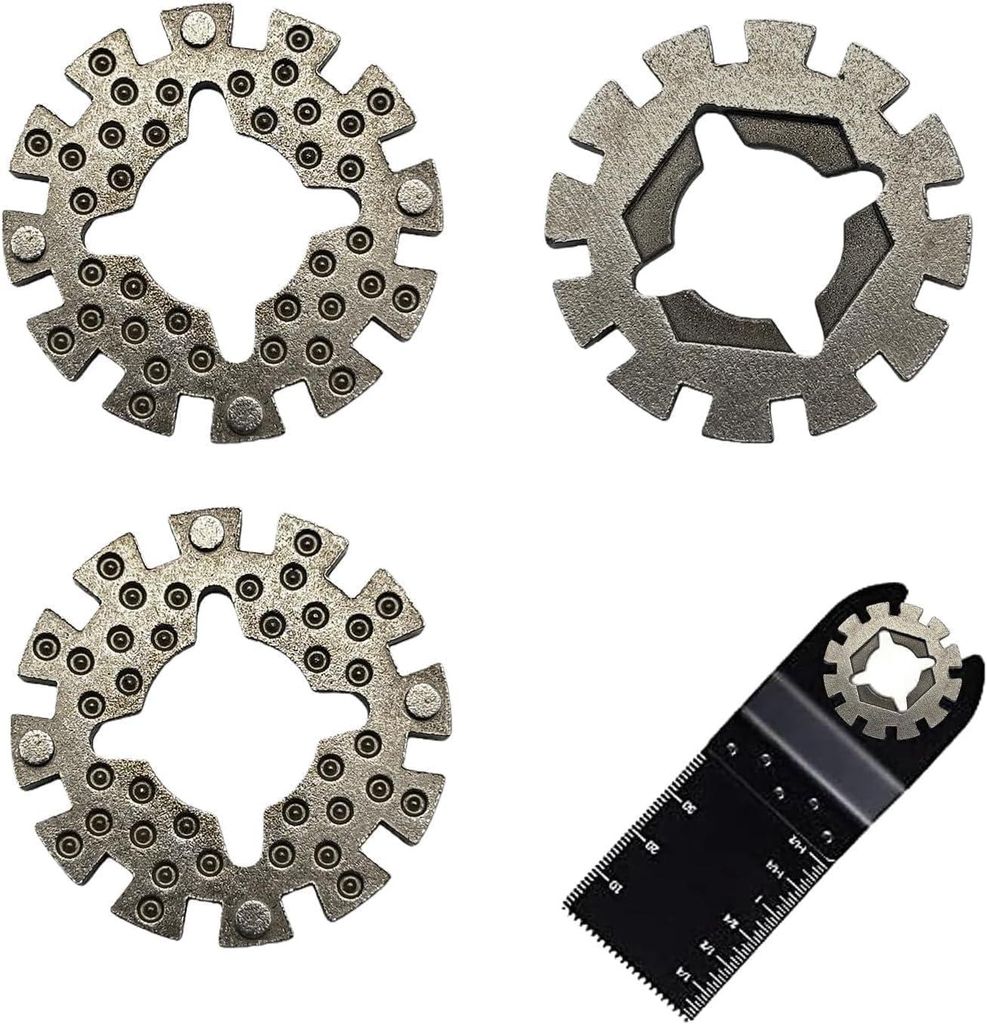 3 Stück Starlock auf Universal Adapter für oszillierende Sägeblätter, Metall Multitool Zubehör Set für Multifunktionswerkzeug & Elektrowerkzeuge