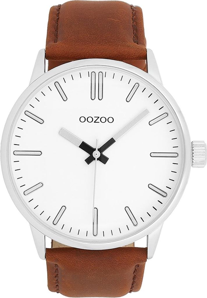 Oozoo Armbanduhr braun Leder Timepieces Damen-Herren Analog-Quarzuhr UOC11513