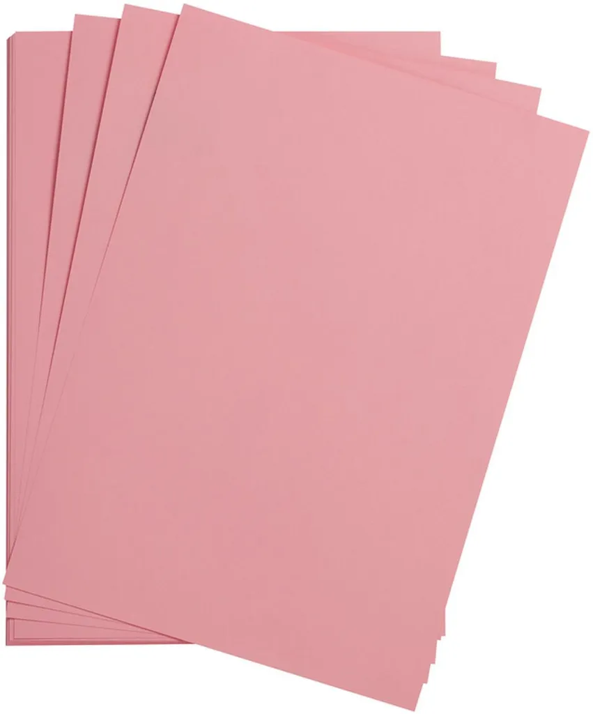 25 fogli di carta argilla A4 rosa