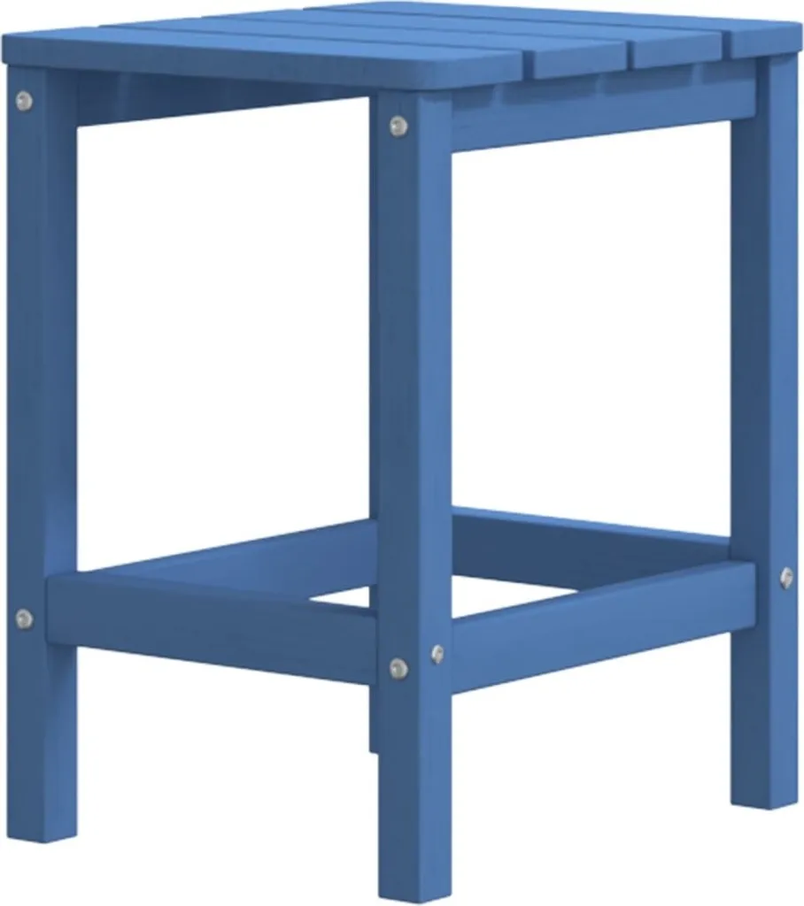 Tavolino Adirondack SYFAX™ Blu Acqua HDPE 38x38x46 cm Design Esterno