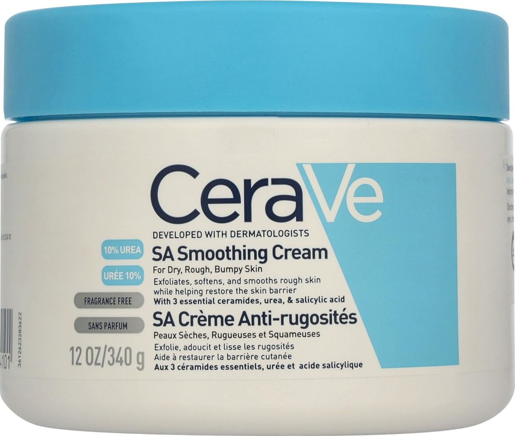 CeraVe SA Smoothing Cream, 340 g, Feuchtigkeitsspendend, Produktbild 