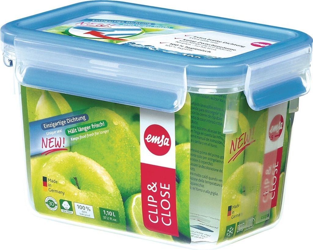 EMSA Clip & Close Boîte fraîcheur 1.10 L, boîte à pain, Image du produit 