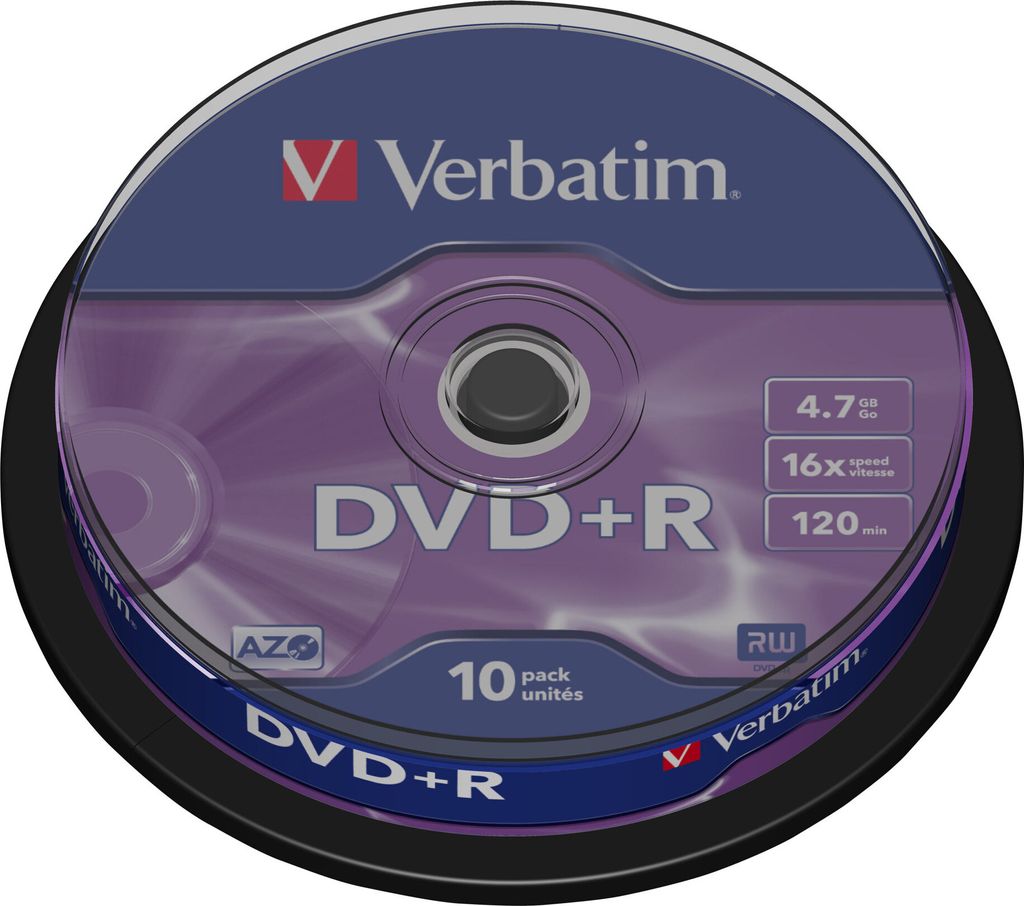 VERBATIM 43498 DVD+R 16X Rohling Produktbild 
