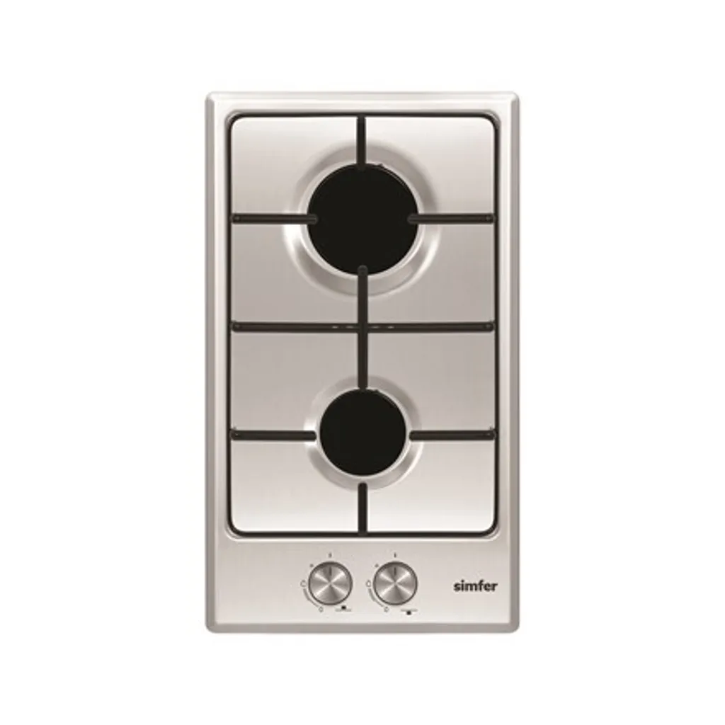 Simfer H3.200.VGRIM Plaque de cuisson Gaz 2 feux Inox robuste et fiable