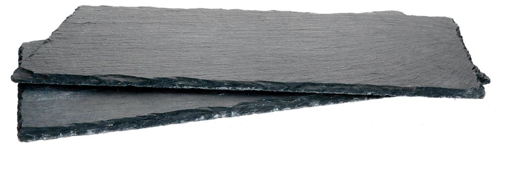 2x Schieferplatten 17 x 34 cm Tisch-Set Untersetzer Produktbild 