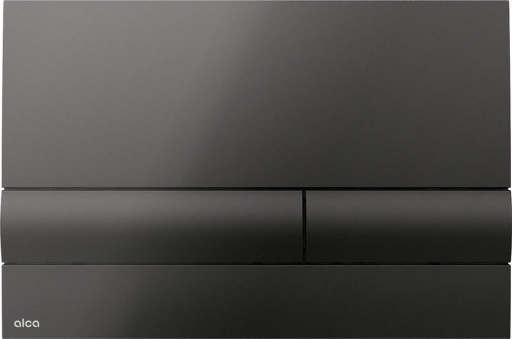Alca Betätigungsplatte basic Platte schwarz glänzend / Taster schwarz glänzend M1718
