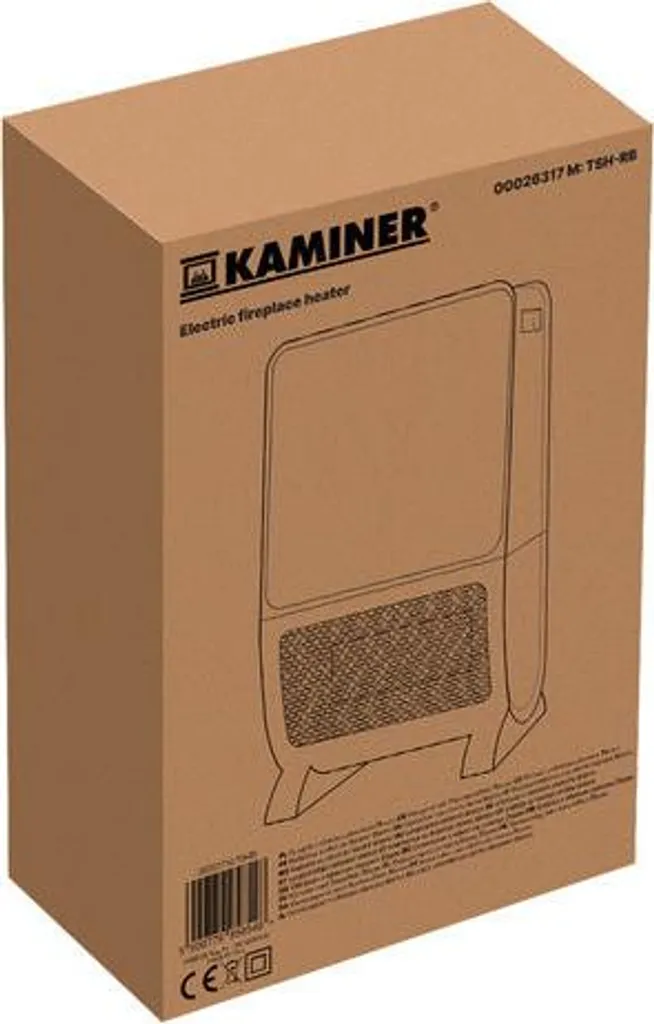 Radiateur soufflant effet flamme 3D 2000W programmable à distance - 2