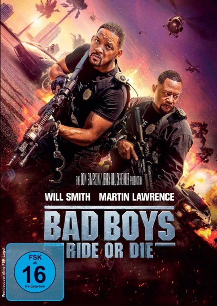 Two men in tactical gear holding guns, with a city skyline and explosions in the background.