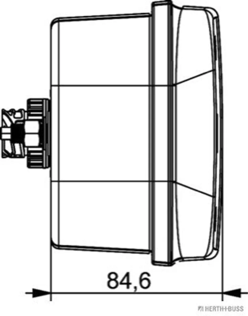 Feu arrière gauche HERTH+BUSS 83830170 remplacement contrôle technique - 5