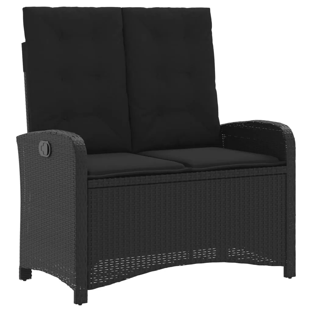 Panchina Giardino vidaXL in Rattan Nero: Il Tuo Angolo di Paradiso