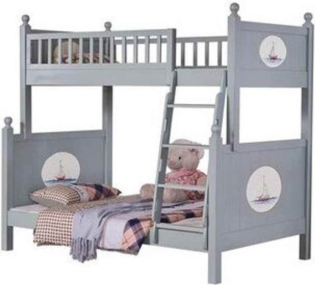 Etagenbett Hoch Grau 190 x 120 x 165 cm JVmoebel